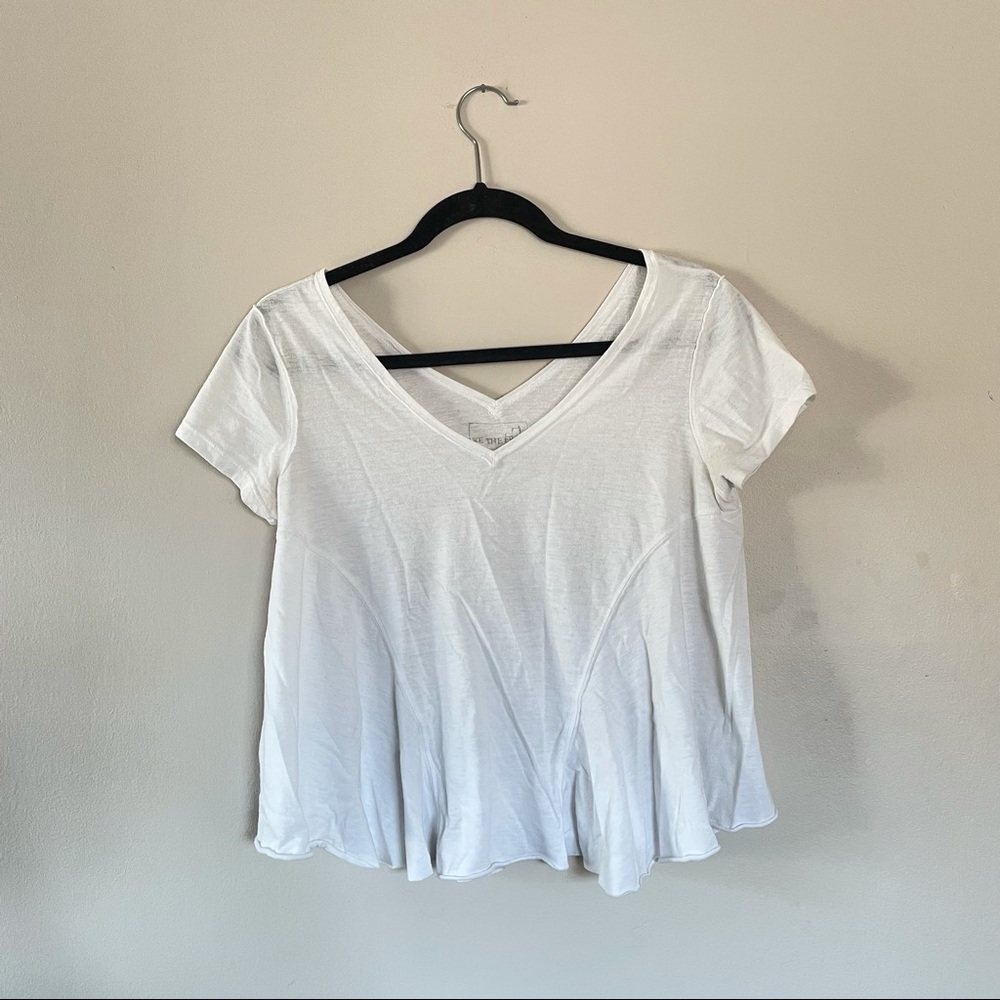 We The Free - Free People Flowy White Top